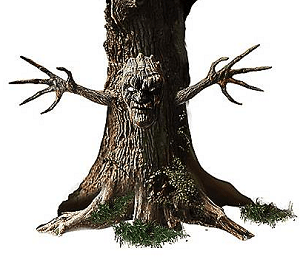 Spooky Tree with Face and Arms - SpiritHalloween.com.